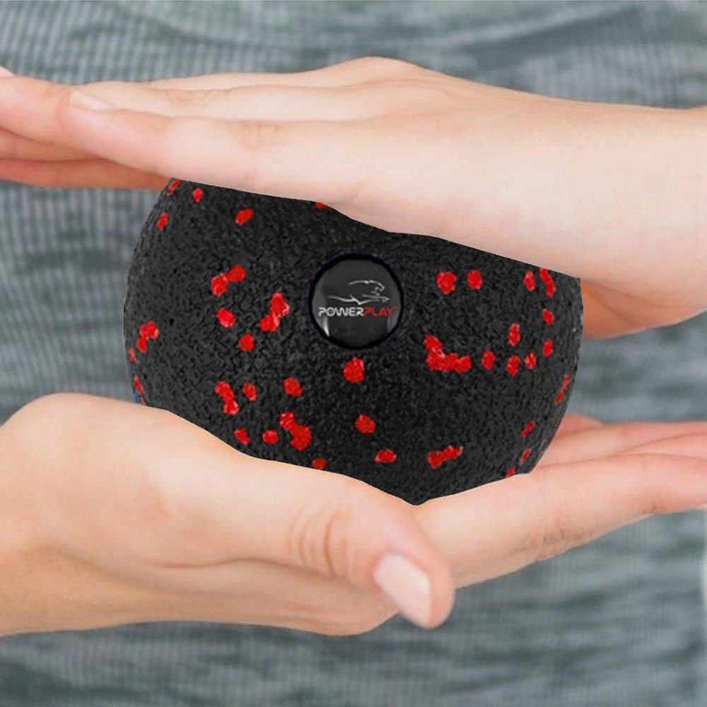 Масажний м'яч PowerPlay PP-4350 Epp Massage Ball (d8) Чорно/Червоний Кам'янське - фото 3