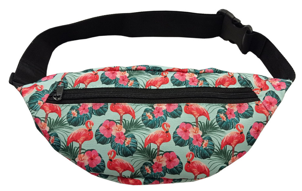 Сумка-бананка Tiger Moon Print Фламінго світлий S207641 Київ - фото 2