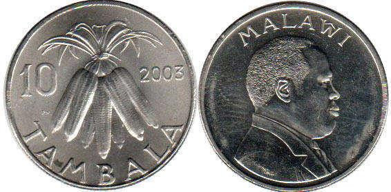 Malawi Малаві - 10 Tambala 2003 aUNC Полтава - фото 1