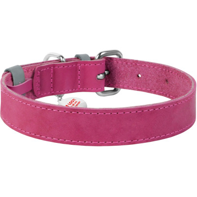 Ошейник для животных WAUDOG Classic кожаный 20 мм х 30-39 см розовый (02177) Винница - изображение 2