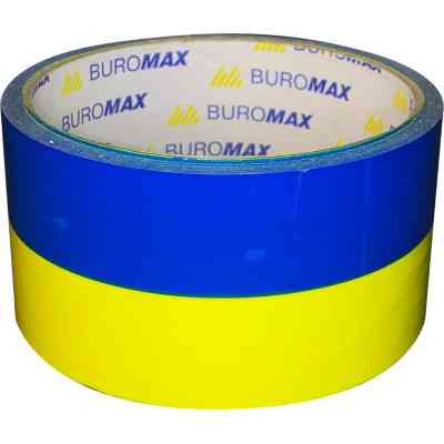 Скотч Buromax 48 мм х 35 м Сине-желтая (BM.7007-85) Винница