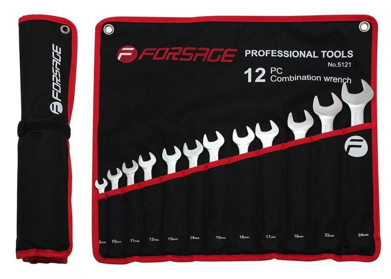 Набір ключів комбінованих 12пр. (8, 10-17, 19, 22, 24мм) на полотні Одеса - фото 1