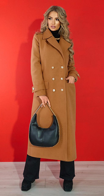 Лаконічне пальто з красивою фурнітурою (46) Київ - фото 6