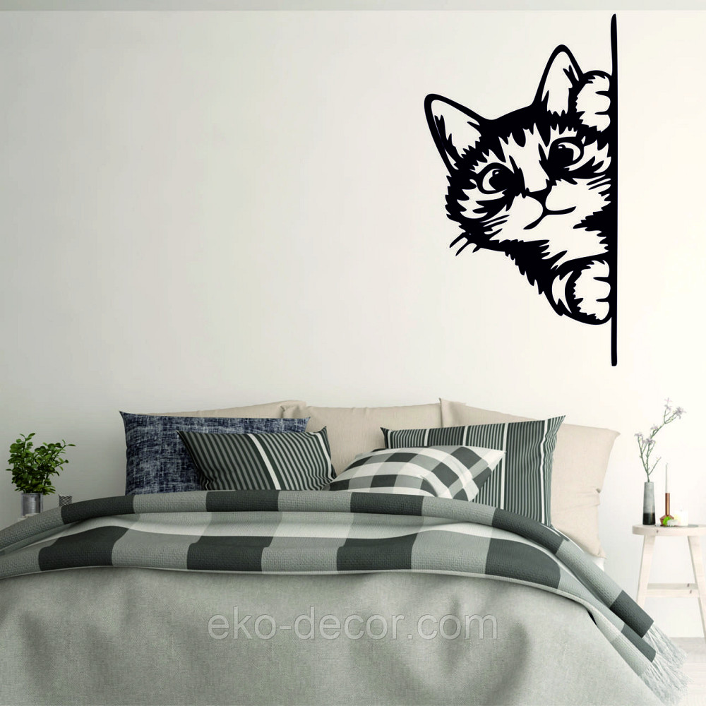 Декоративне настінне 3D Панно «Кіт» Декор на стіну з об'ємом (ціна за 1 шт) Київ - фото 5