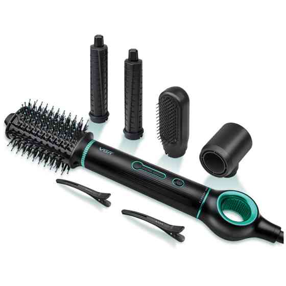 Випрямляч для волосся професійний VGR V-486, Фен гребінець фен з насадками для дому та салону KU-70 Івано-Франківськ