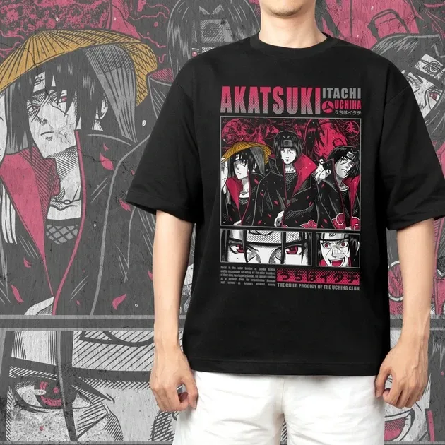 Футболка для підлітка хлопчика з принтом Наруто Итачи Учиха 7 Розмір 160 Anime10727 Дніпро - фото 5