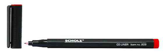 Маркер для CD/DVD "Scholz" 209 червоний, шт Київ