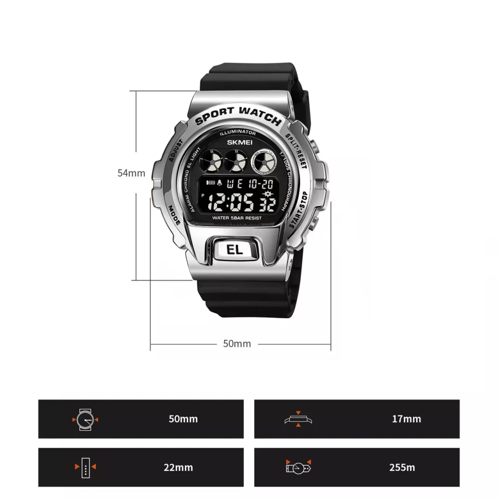 Мужские наручные часы Skmei 1905 Серебристый Киев - изображение 6