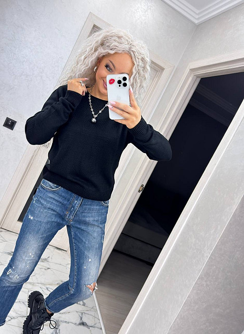 Джемпер кофта в'язаний теплий жіночий базовий Київ - фото 2