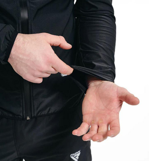 Костюм для схуднення з капюшоном RDX H2 Black L Киев - изображение 4