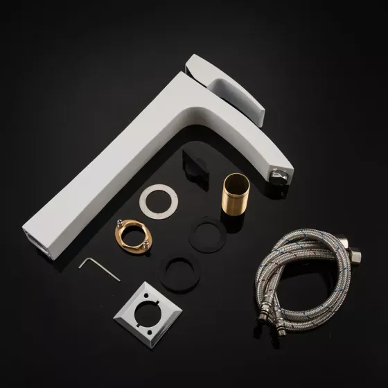 Смеситель для раковины высокий GAPPO G1007-18 белый/хром Киев