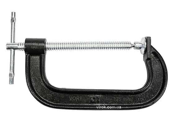 Струбцина з гвинтовим затиском "G" подібна VOREL; l= 125 мм [20] Одеса