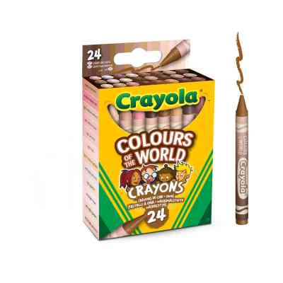 Карандаши цветные Crayola Colours of the World восковые 24 шт (52-0114) Вінниця
