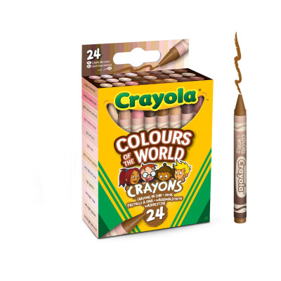 Карандаши цветные Crayola Colours of the World восковые 24 шт (52-0114) Вінниця - фото 1