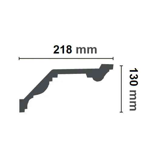 Карниз полиуретановый гладкий Gaudi Decor P 132 Днепр