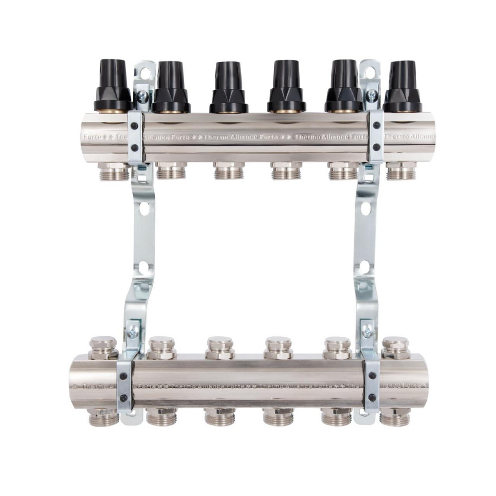 Колектор Thermo Alliance Forte 1" 6 виходів SF002W6 Київ - фото 1
