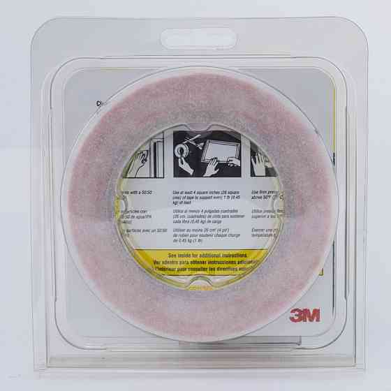 Скотч двосторонній монтажний 12мм х 5м 3M 4910F "Heavy Duty" прозорий, 49112 Київ