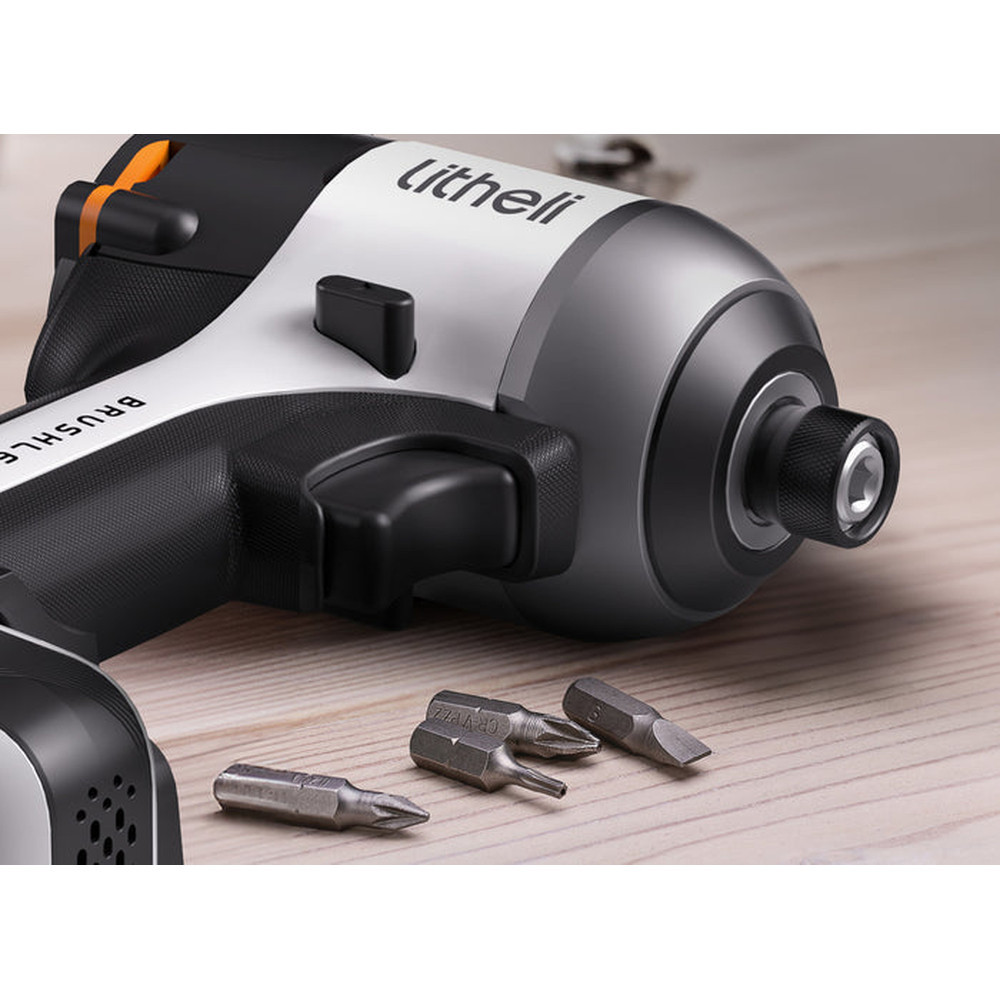 Шуруповерт аккумуляторный ударный Litheli бесщеточный + павербанк Litheli Power Bank 20000mAh 45W Винница - изображение 2