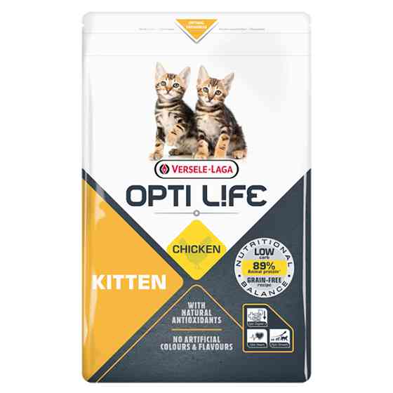 Opti Life Kitten ОПТІ ЛАЙФ ДЛЯ КОШЕНЯТ беззерновий сухий суперпреміум корм для кошенят Київ