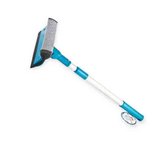 Стяжка з мочалкою 20х50-75 см гума, поворотна 360, телескоп. алюм. ручка води Мукачево