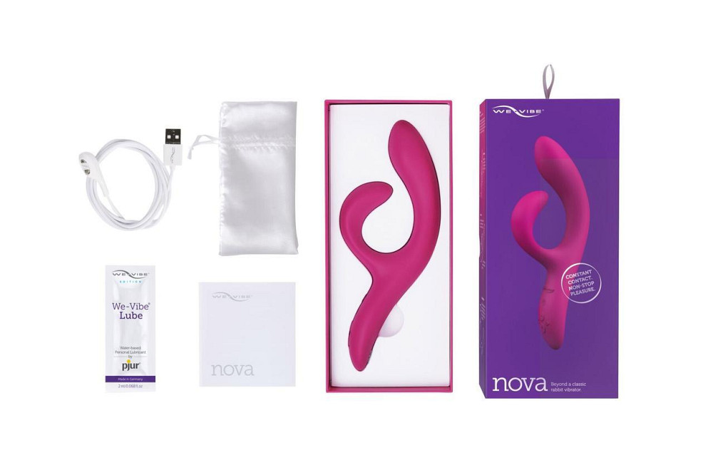 Смарт вибратор-кролик We-Vibe Nova Fuchsia, эргономичный, регулируемый угол наклона ствола Sex Aura Киев - изображение 6