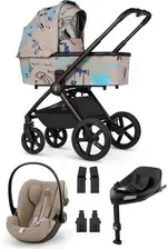 Дитяча коляска Venicci Upline 2 Zestaw 4W1 Z Fotelikiem Cybex Cloud G I Size I Bazą G Pb Draft Beige Київ