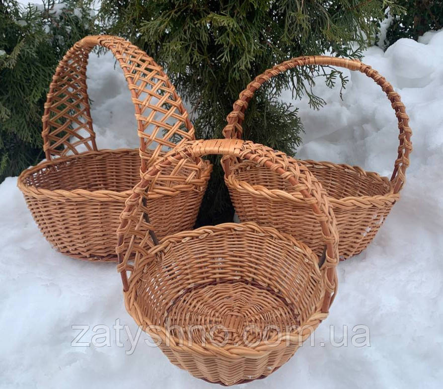 Кошик із лози на подарунки Київ - фото 1