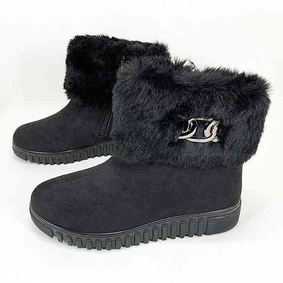 Жіночі бурки на липу жіночі, Бурки жіночі, чорні зимові калоші Теплі тапочки чуні PX-27 Львів