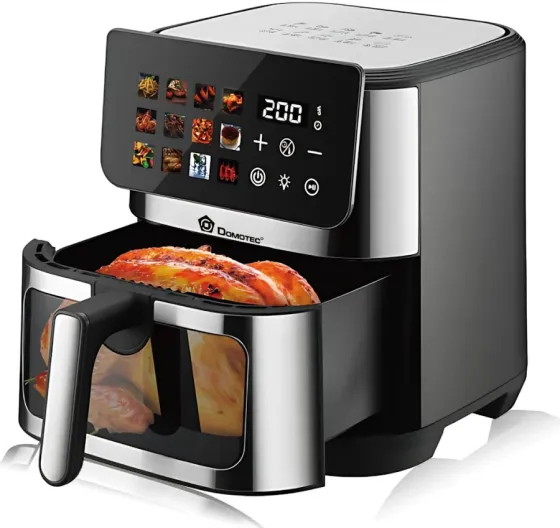 Аерофрітюрниця DOMOTEC MS-3224 12 л 4500 Вт з LED-дисплеєм, подвійними ТЕНами та циркуляцією повітря Одеса