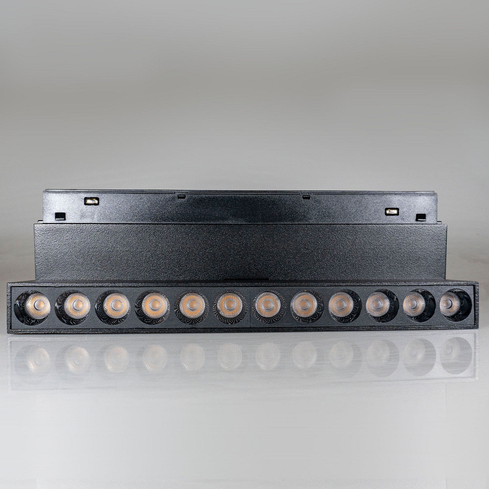 Milight Магнітний світильник лінійний поворотний grille light чорний 3000К L220mm 12Вт 1440Lm 4 Коломыя - изображение 7