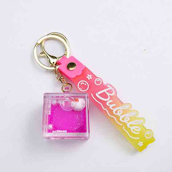 Дитячий брелок Hello Kitty Cube 4×4.5 (см) для ключів, на сумку і рюкзак HP-55-33KV Київ