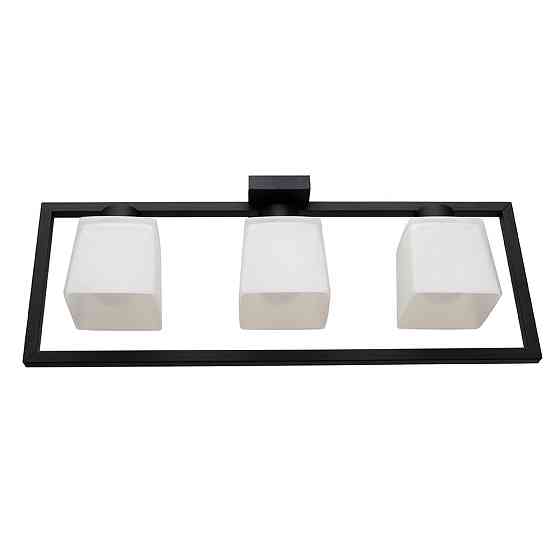 Люстра потолочная MSK Electric Boston на три плафона под лампу Е27 NL 400230-3 BK Одесса