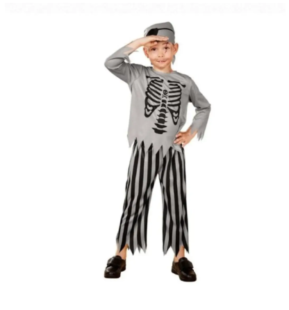 Костюм на Хеловін для хлопчика Пірат чорно-сірий Київ