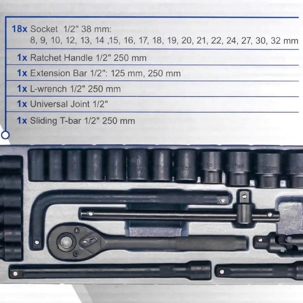 Набор инструментов 24пр. 1/2