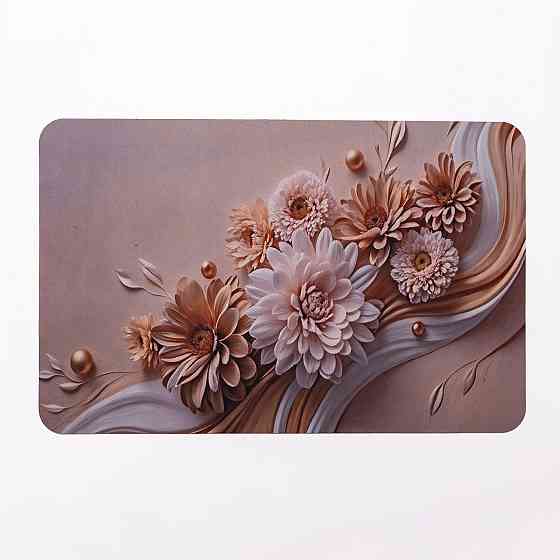 Антиковзний 3D килимок з м'якого діатоміту 38×58(см) вологопоглинаючий HP-42-65 Коломия