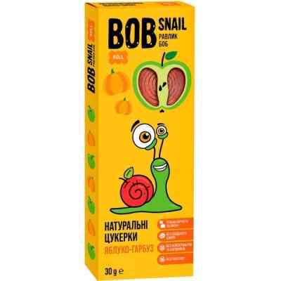 Цукерка Bob Snail Равлик Боб Яблучно-Гарбуз 30 г (4820162520255) Вінниця