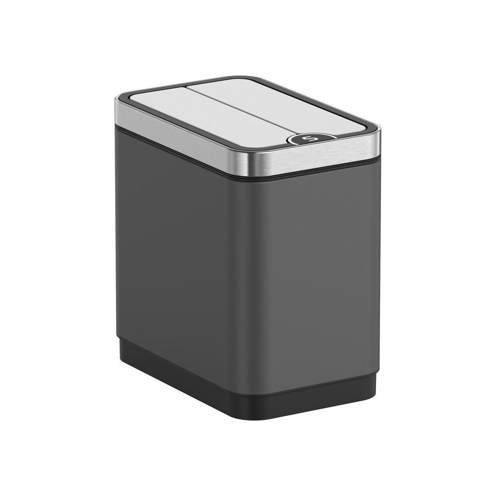 Відро для сміття сенсорне Koer TC-020112-07 12 л колір графіт нерж. сталь антипалець (KR5583) Чернівці - фото 1