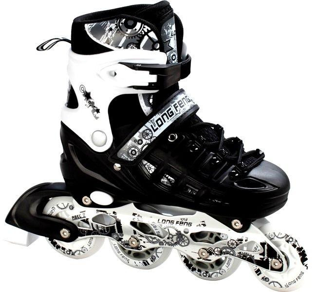 Ролики-ковзани 2-в-1 із захистом (на коліна, лікті та долоні) Scale Sport. Чорні, розмір 29-33 Одеса - фото 4