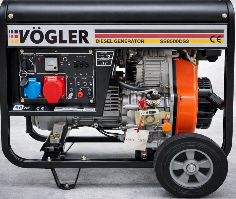 Генератор дизельный VOGLER 5,5кВт 3 фазы, модель SS8500DS3 Харьков - изображение 8