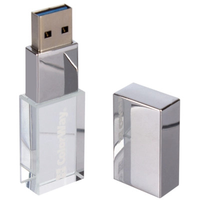 USB флеш накопитель ColorWay 64GB ColorWay Crystal USB 3.0 (CW-USBCL64) Винница - изображение 3