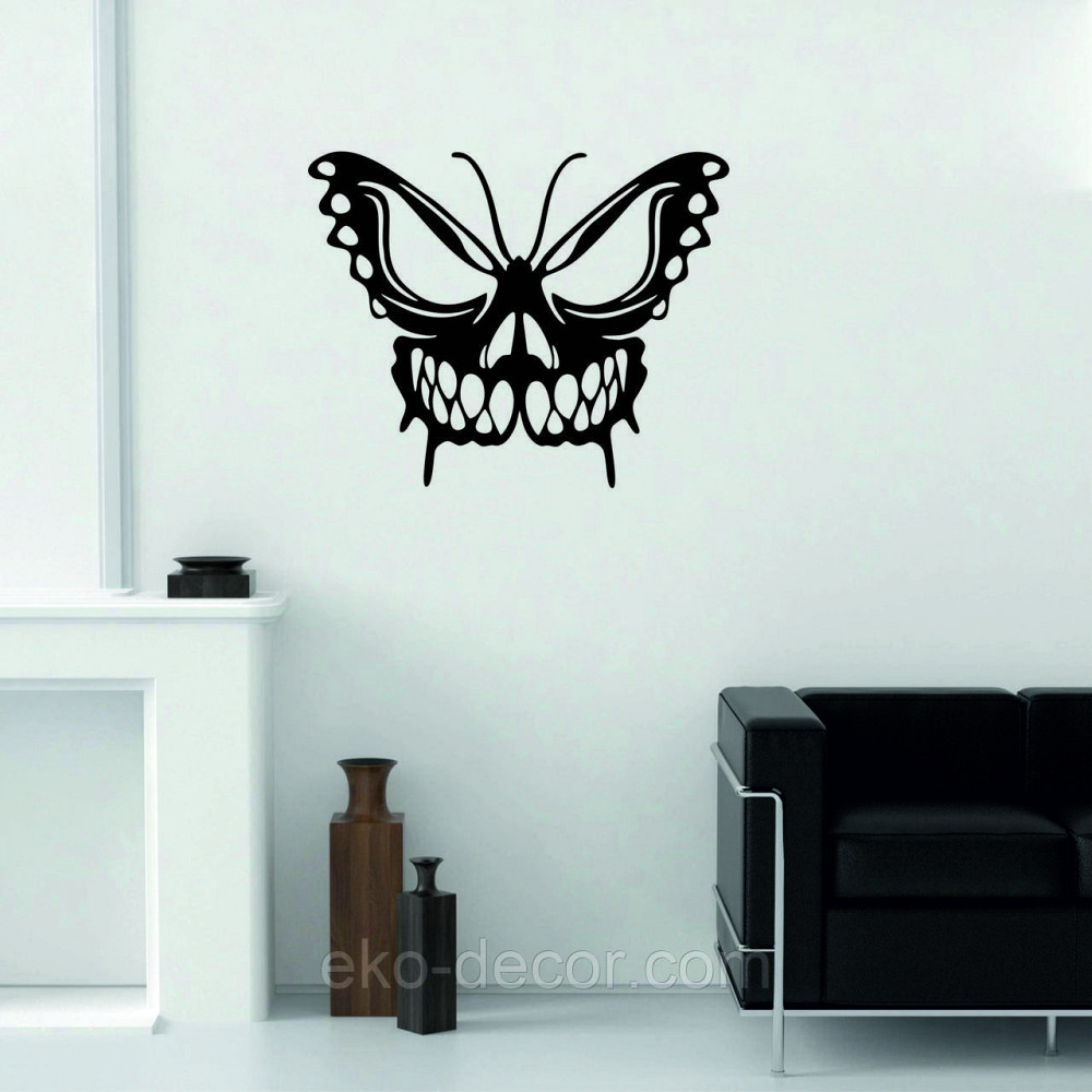 Декоративное настенное 3D Панно «Череп», Декор на стену с объемом 70*56 см, Черный Киев - изображение 4