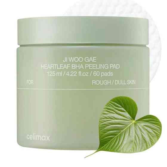 Пілінг-педи з екстрактом хауттюйнії та BHA Ji Woo Gae Heartleaf Bha Peeling Pad Celimax 60 шт Київ