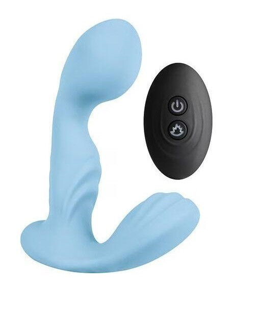 Вібромасажер простати S Pleasures Premium FUZZY, бірюзовий, з рельєфом, 10 режимів вібрації Sex Aura Київ - фото 1