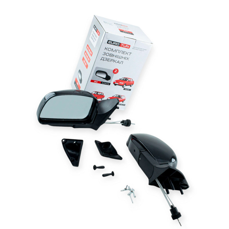 Дзеркало 2109, 21099, 2113, 2114, 2115 заднього виду зовнішнє чорне глянець (к-кт 2 шт) 2108, Мукачево - фото 1