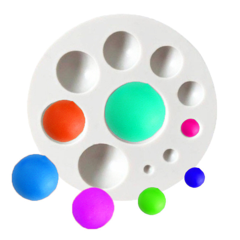 Молд кондитерський Напівсфери 68 мм сірий Київ - фото 6