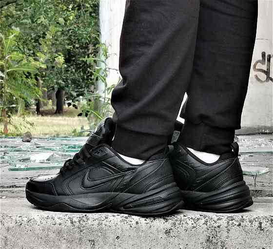 Кросівки Nike Monarch ТЕРМО Чоловічі Чорні Шкіряні Найк (розміри: 41,42,43,44,45,46) Дніпро