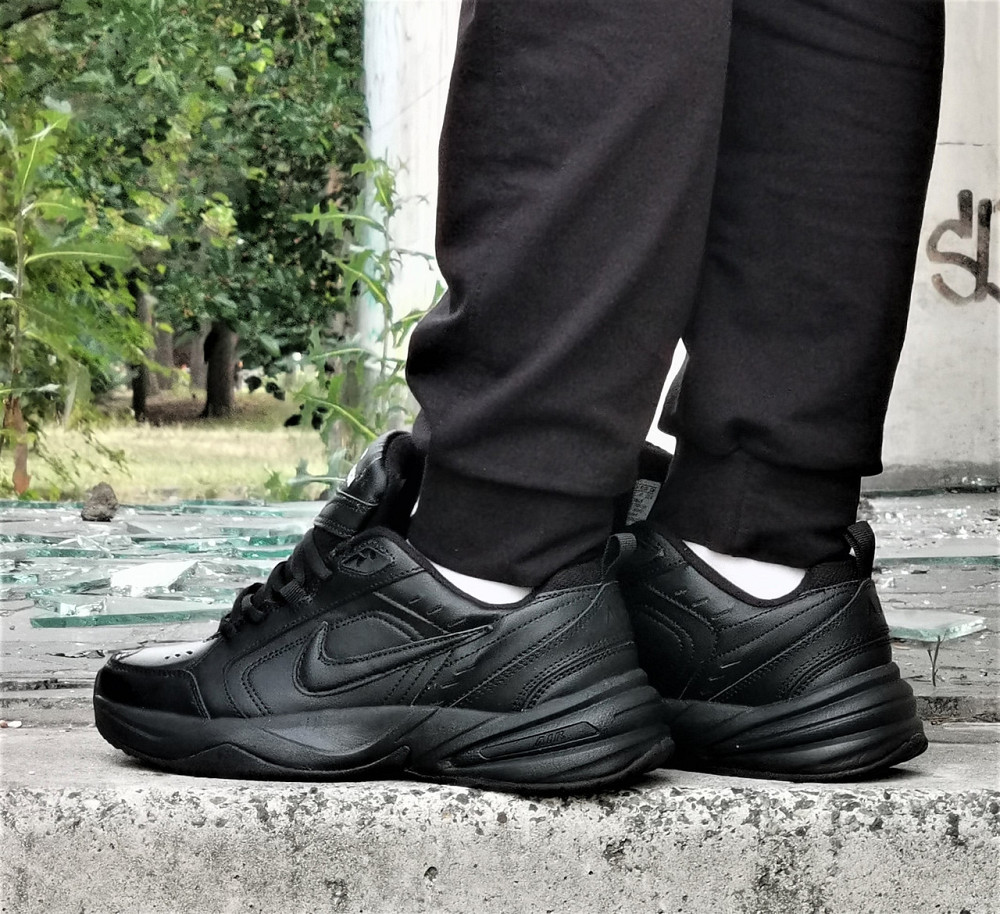 Кросівки Nike Monarch ТЕРМО Чоловічі Чорні Шкіряні Найк (розміри: 41,42,43,44,45,46) Дніпро - фото 6