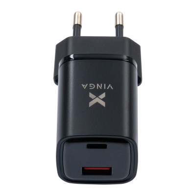 Зарядное устройство Vinga USB-C PD30W + USB-A QC30W Display 33W Max (VCR30ACDB) Винница - изображение 3