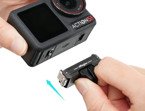 Кріплення швидкознімне DJI Action 5/Pro/4/3/Osmo 360 алюмінієве aMagisn AA22 Київ - фото 3