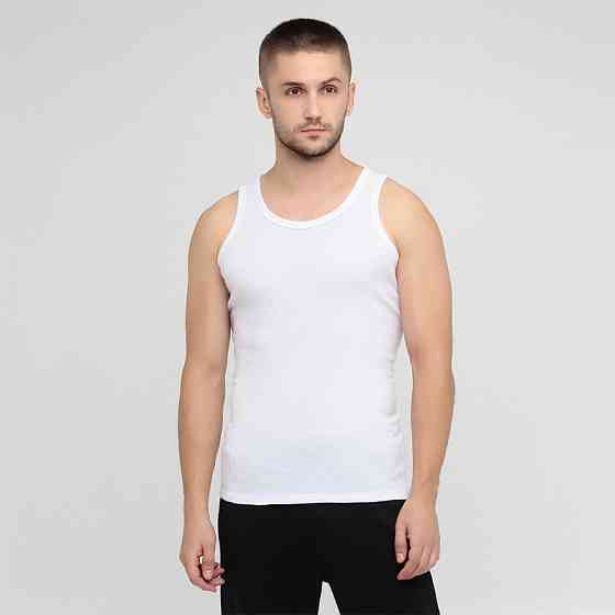 Майка мужская белая из хлопка Lans 11/002 XL Киев